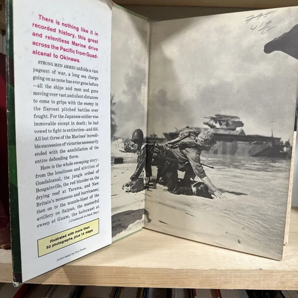 Strong Men Armed by Robert Leckie‎ HC DJ 1962 Bonanza Books
